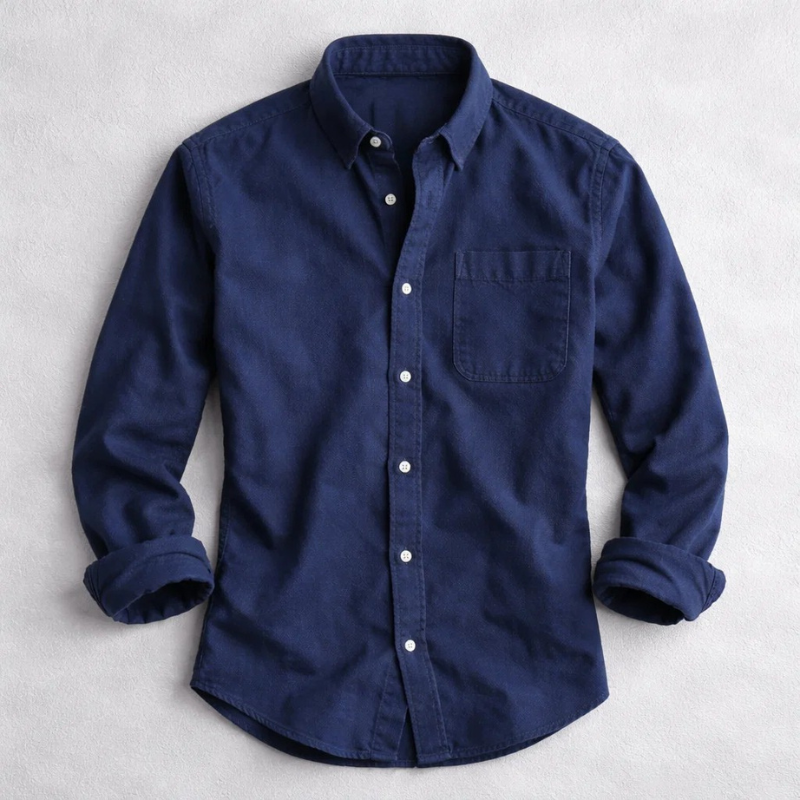 Menswear Laurent relaxed fit long sleeve button-down shirt. Comfortable & versatile for casual and everyday wear.