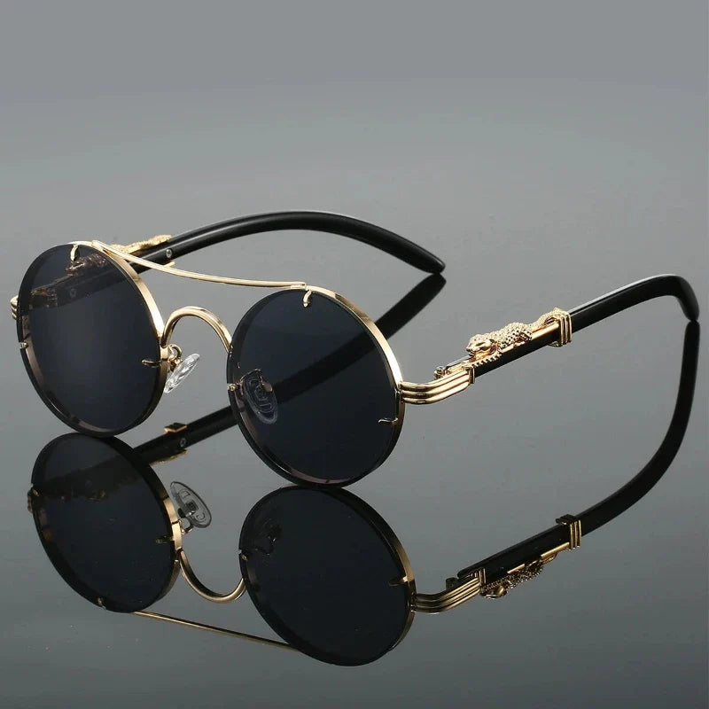 Fashionable Legacy men's sunglasses. Wooden frame & gradient UV400 lenses provide comfort and style.