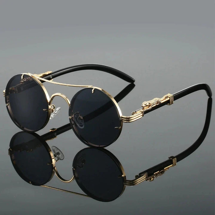 Fashionable Legacy men's sunglasses. Wooden frame & gradient UV400 lenses provide comfort and style.