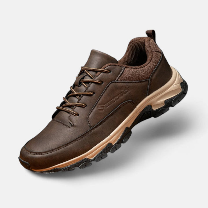 Stylish men's black lace-up shoes, suitable for both casual and smart semi-formal outfits.