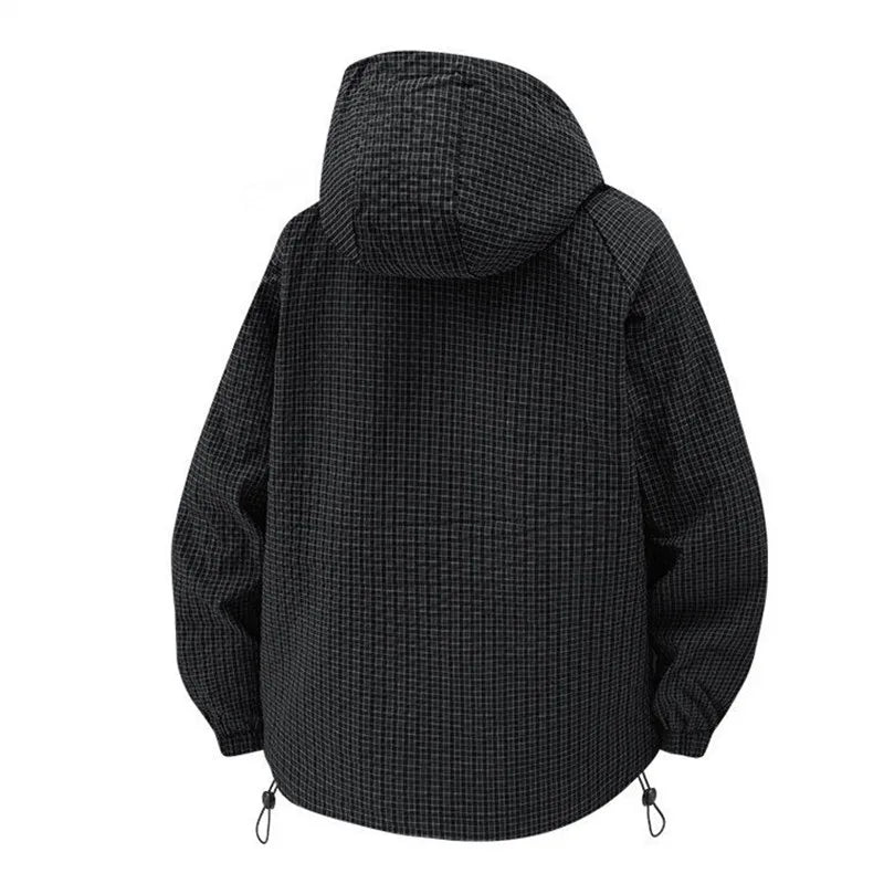 Stylish men's lightweight all-season jacket, durable & comfortable for everyday global travel.