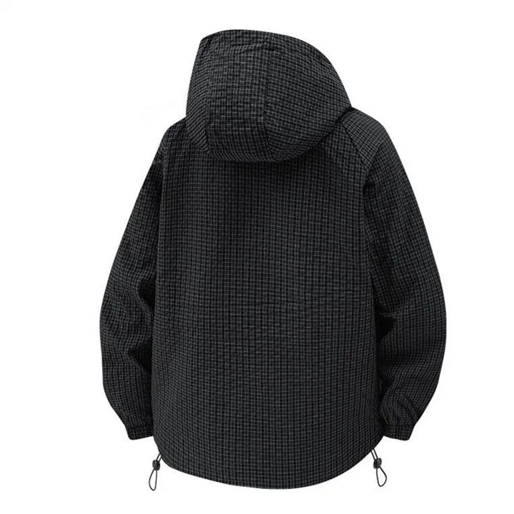 Stylish men's lightweight all-season jacket, durable & comfortable for everyday global travel.