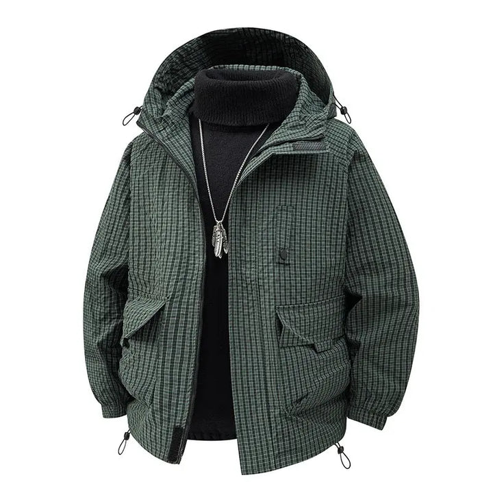 Men's lightweight travel jacket, perfect for all-season global adventures & versatile everyday casual wear.