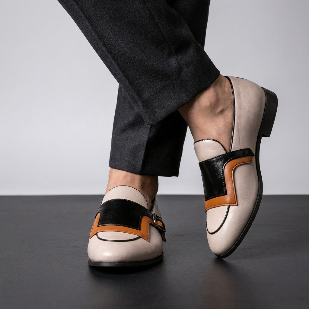 Stylish men's casual slip-on loafers. Ultra-light, comfortable summer footwear for everyday and vacation.