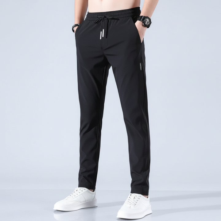 Full shot of men's athletic Stefan joggers, ideal for jogging and everyday casual wear