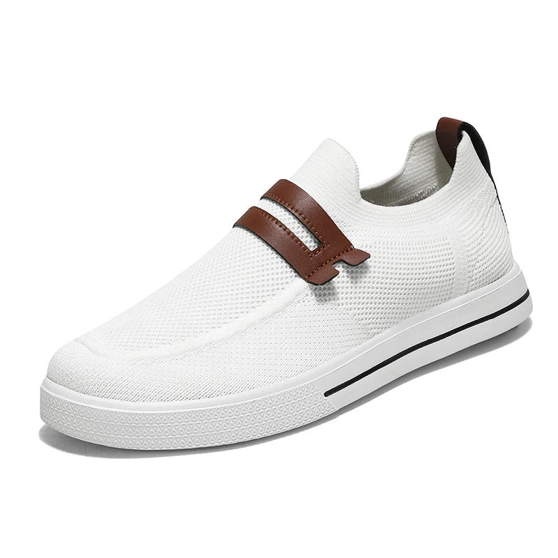 Men's easy slip-on shoes with breathable mesh, offering lightweight comfort for everyday casual footwear.