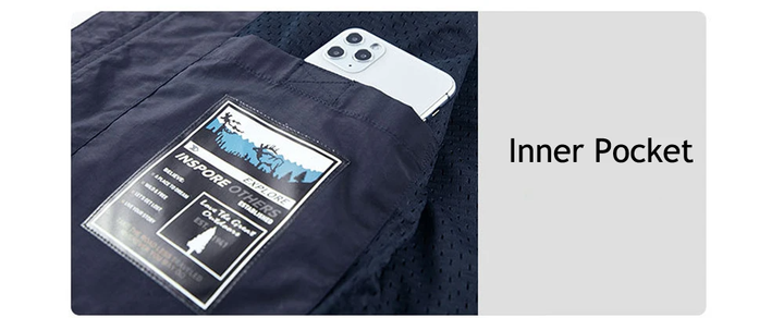 Men's lightweight breathable outdoor vest for hiking, fishing, travel and adventure sports.