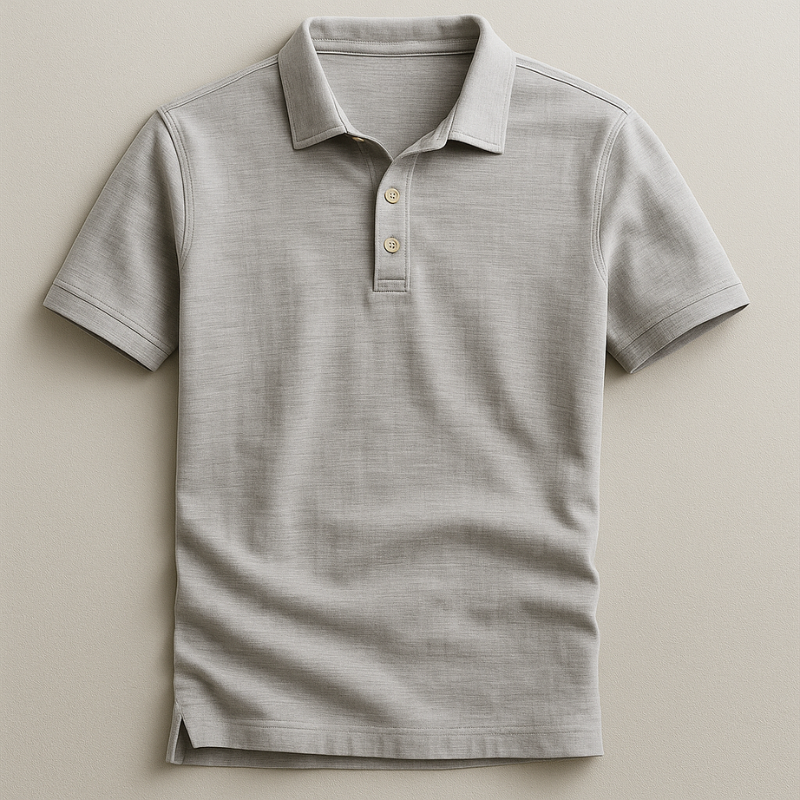 Breathable men's short-sleeve polo shirt. Lightweight fabric ensures comfort for warm weather and active days.