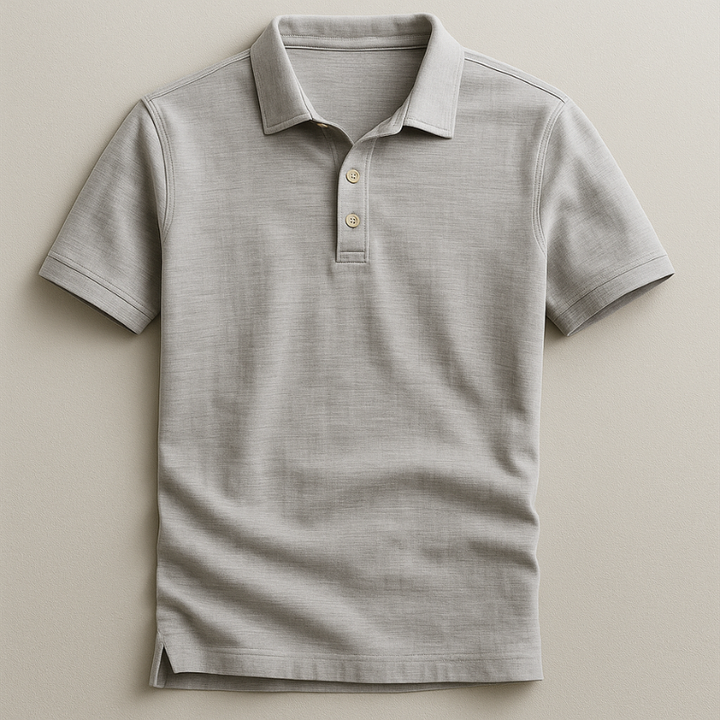Breathable men's short-sleeve polo shirt. Lightweight fabric ensures comfort for warm weather and active days.