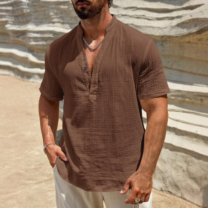 Men's breathable lightweight short-sleeve polo shirt for ultimate summer comfort and versatile everyday style.