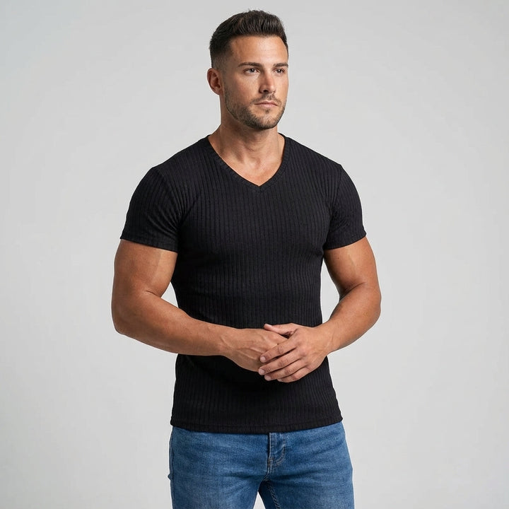 Short sleeve men's sportswear Ross training shirt, ideal for gym and active use