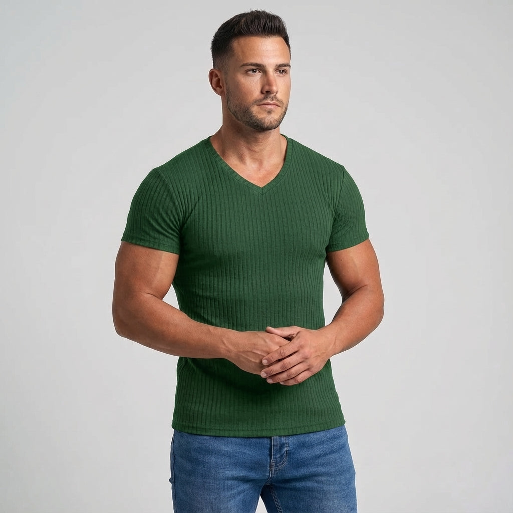 Ross men's breathable short sleeve shirt, ideal for activewear and athletic performance
