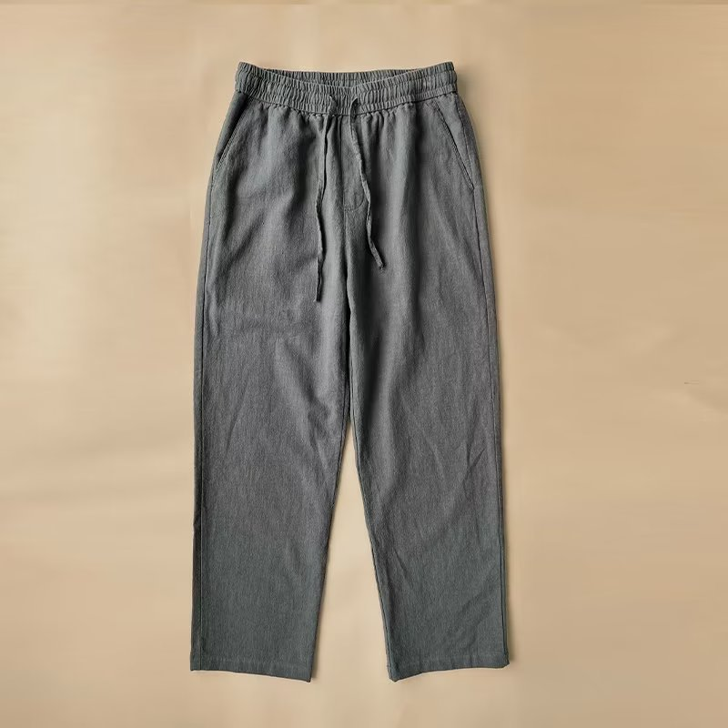 Versatile men's lightweight summer trousers. Breathable design for casual warm weather style.