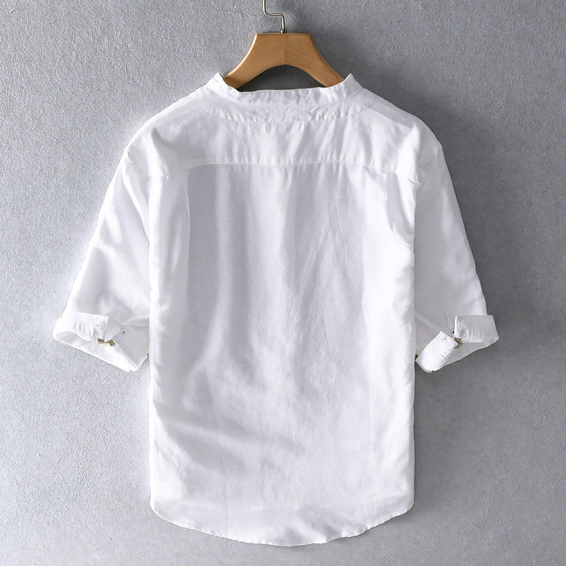 Comfortable men's button-down shirt for everyday wear. A stylish lightweight top for any man's wardrobe.