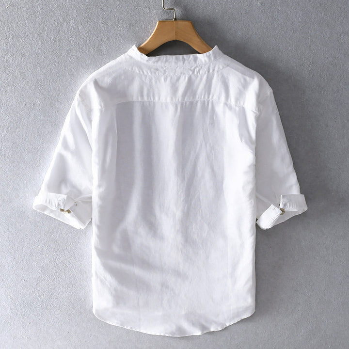 Comfortable men's button-down shirt for everyday wear. A stylish lightweight top for any man's wardrobe.