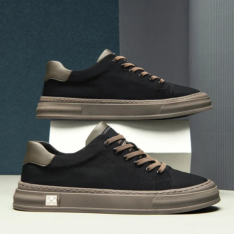 Easy slip-on men's lightweight casual sneakers, great for walking & daily comfort.