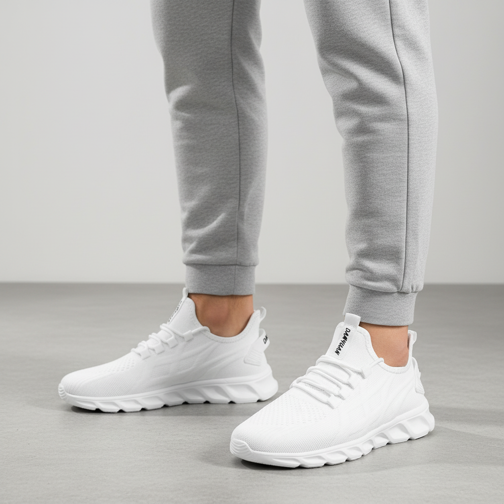 Men's lightweight cloud-comfort athletic sneakers for walking & everyday wear. Breathable & cushioned.