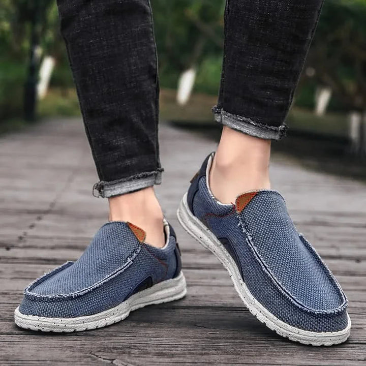 Men's slip-on loafers, lightweight and comfortable casual footwear for easy everyday style and summer fashion.