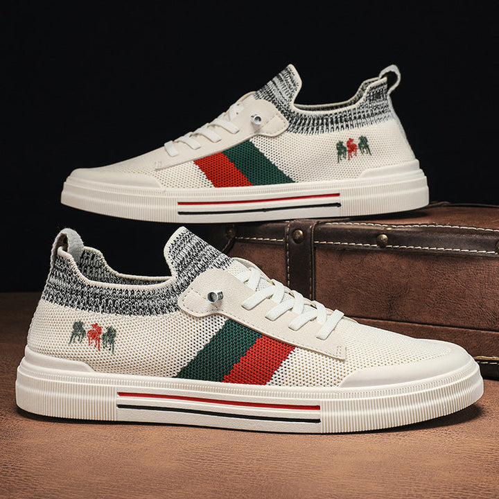 Stylish men's lace-up sneakers, perfect for everyday wear & street style.