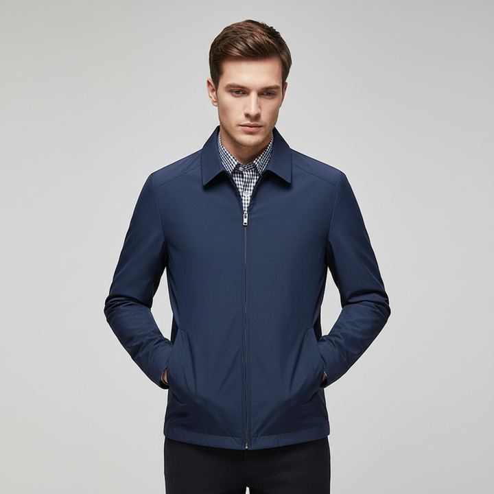 Men's Christopher jacket, a lightweight cotton blend outerwear piece, ideal for transitional weather