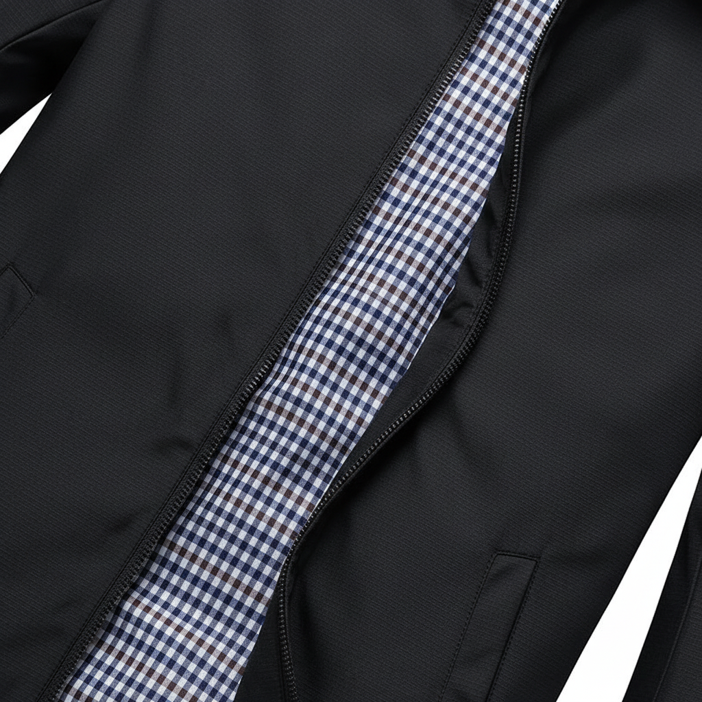 Markus men's lightweight jacket in business casual style, cotton blend for spring/autumn
