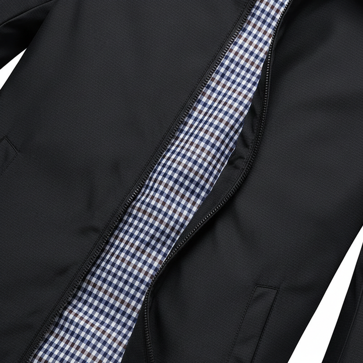 Markus men's lightweight jacket in business casual style, cotton blend for spring/autumn
