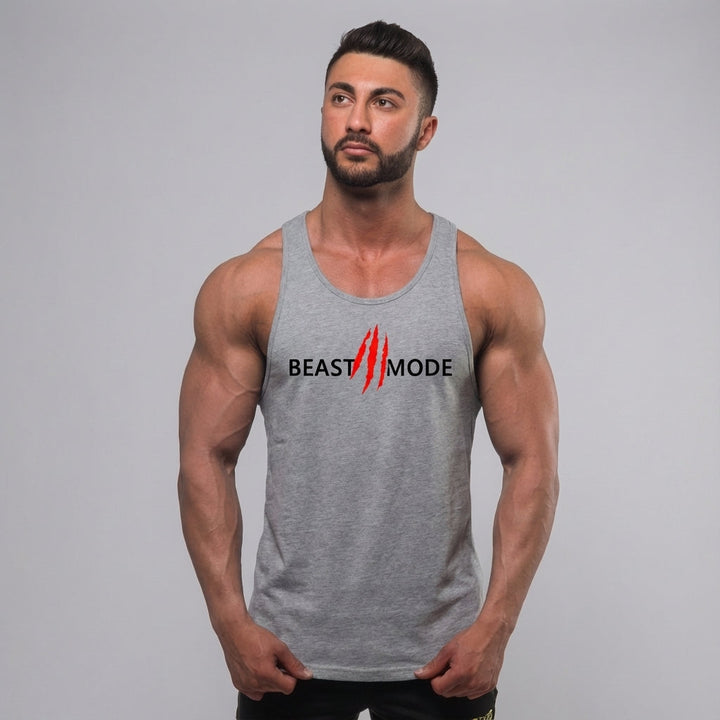Casual cotton men's tank top, Frederick, versatile for training or daily wear