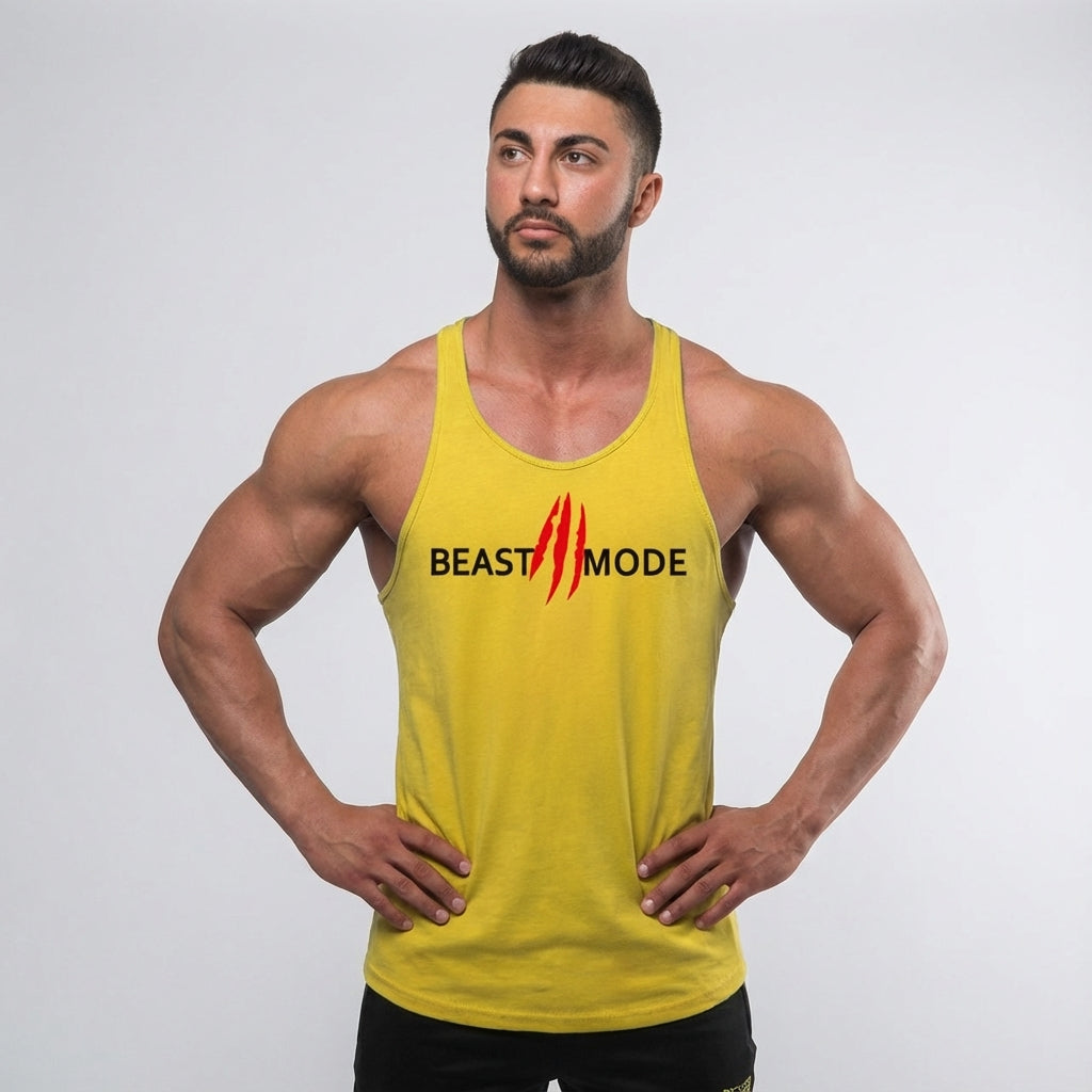 Printed workout shirt, Frederick men's lightweight cotton, casual activewear