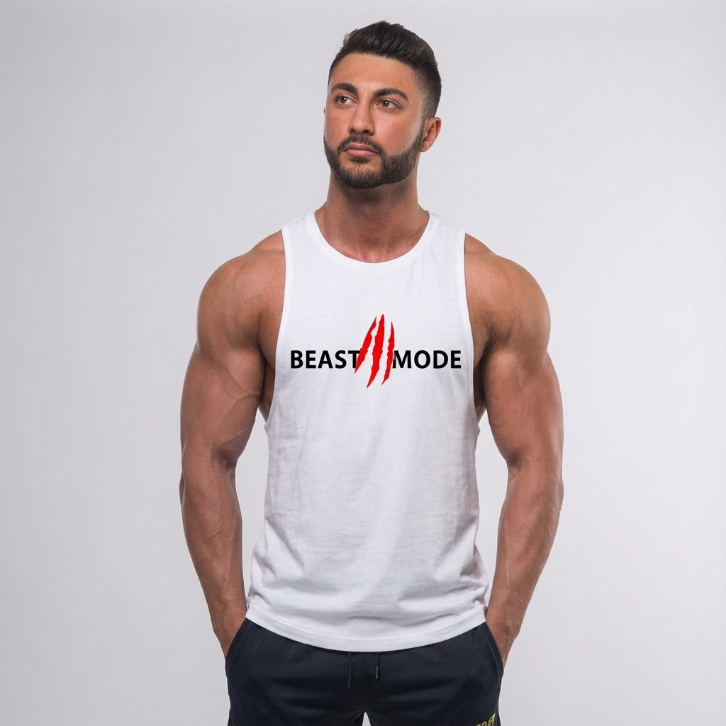 Lightweight cotton men's tank top, Frederick, perfect for active training