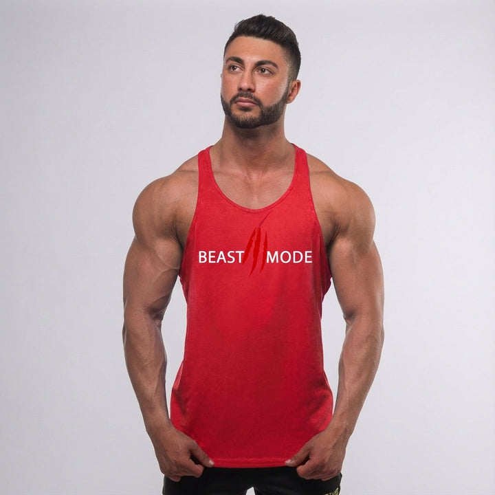 Sleeveless cotton training shirt, Frederick, designed for men's active lifestyle