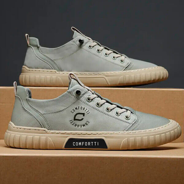 Slip-resistant men's everyday sneakers, offering comfort, stability, and style.