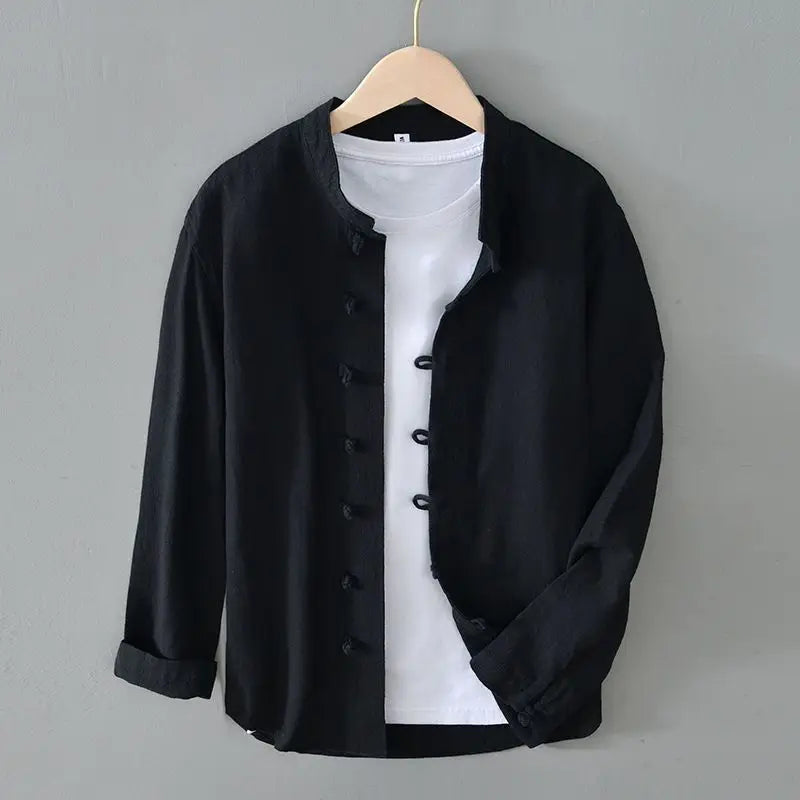 Effortless style with this men's lightweight Katana jacket, available in navy, white & black, for comfortable spring/summer wear.