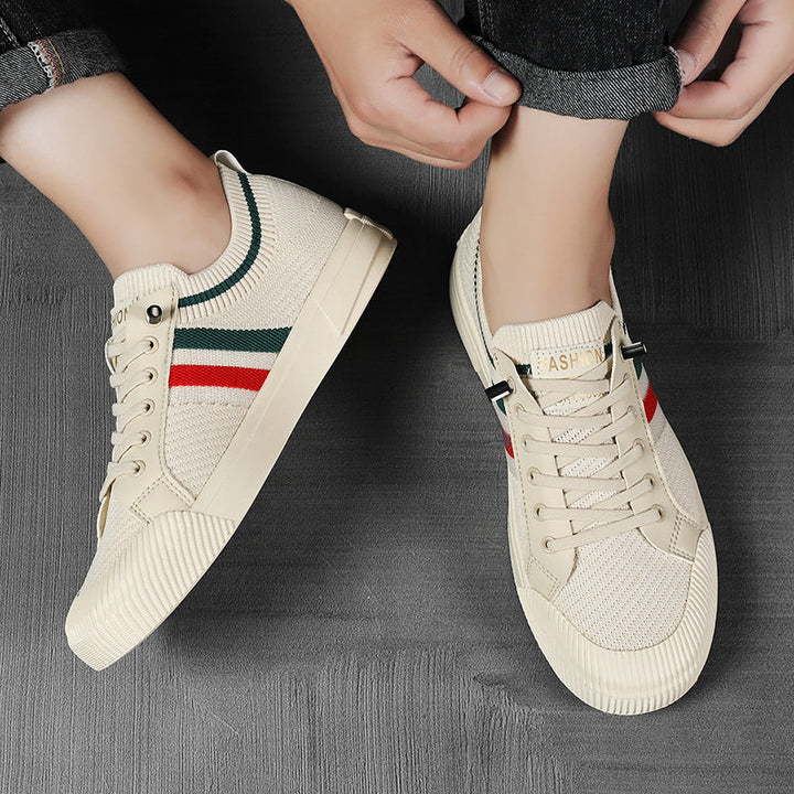 Men's comfortable everyday sneakers. Breathable, lightweight, & supportive lace-up athletic footwear.