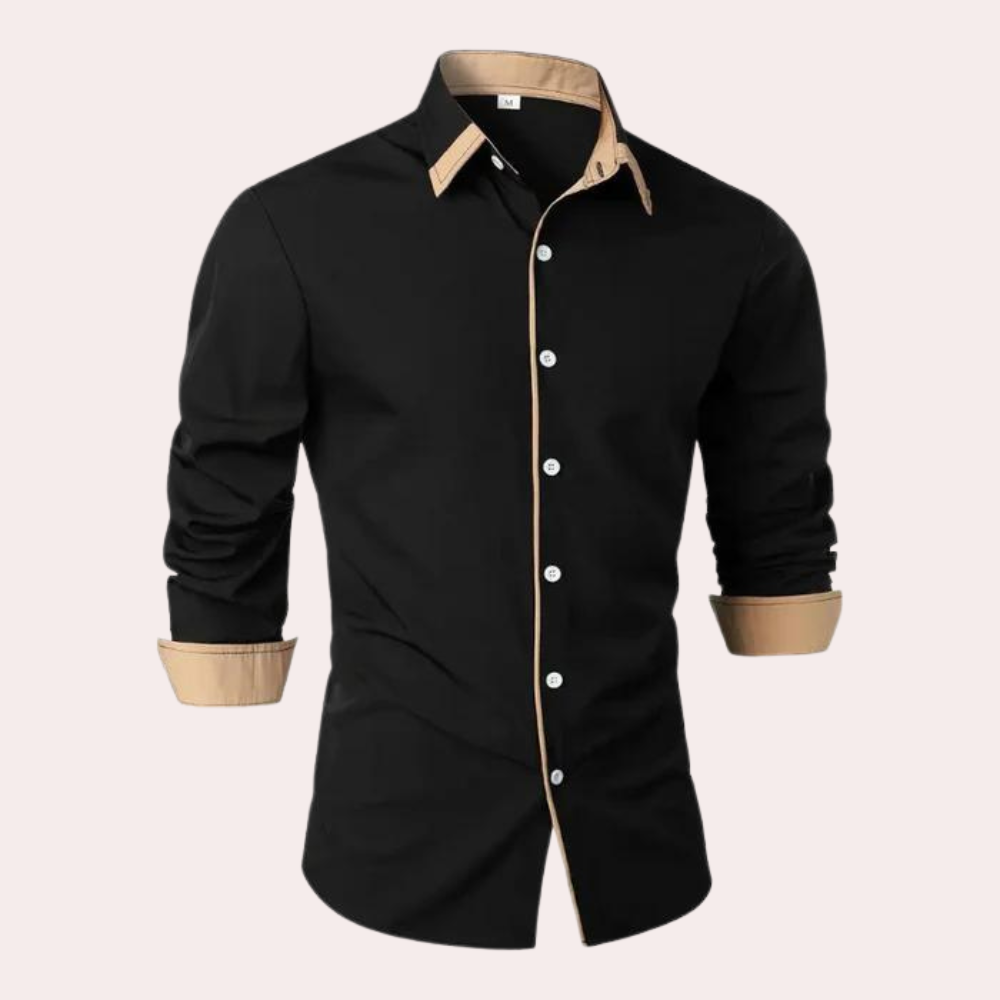 Comfortable short sleeve men's casual shirt. Versatile summer top for warm weather & spring fashion.