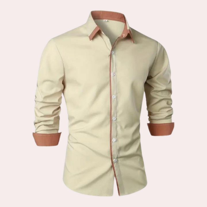 Short sleeve Luca men's casual shirt. A versatile, lightweight top for warm weather & men's summer fashion.