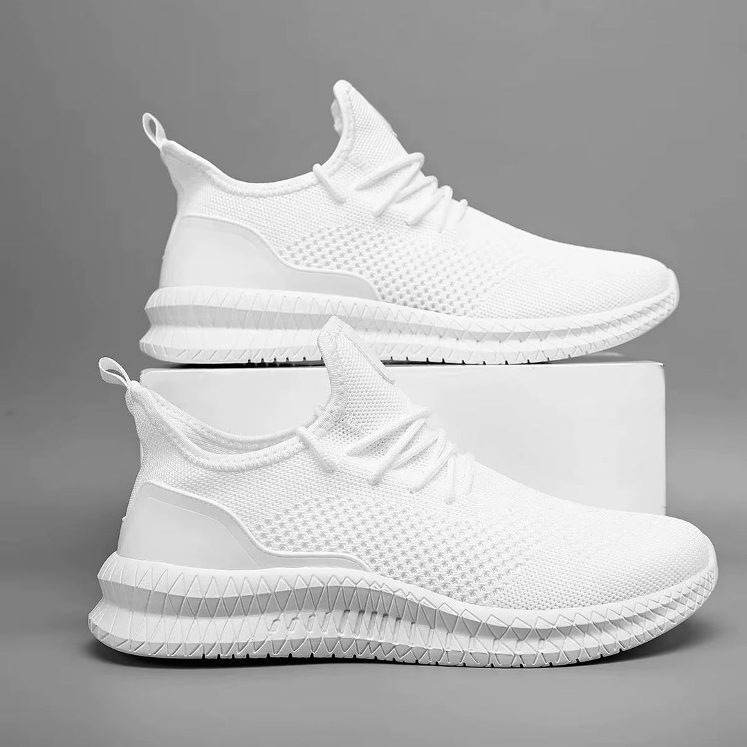 Performance men's running shoes with breathable mesh, designed for daily comfort.