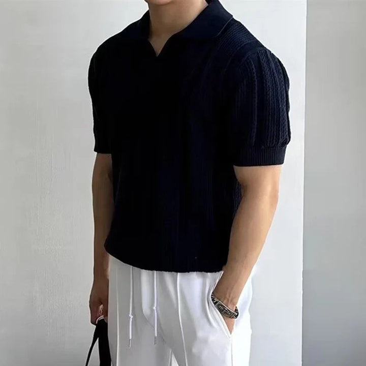 Versatile men's lightweight mesh polo shirt for various casual occasions, breathable and fitted for summer style.
