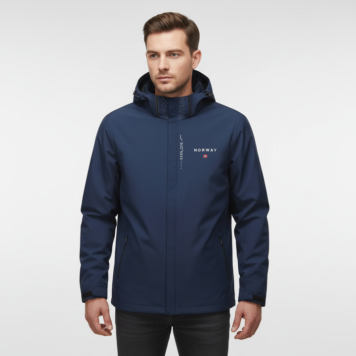 Matteo men's lightweight outdoor jacket in grey, performance wear for active outdoor sports