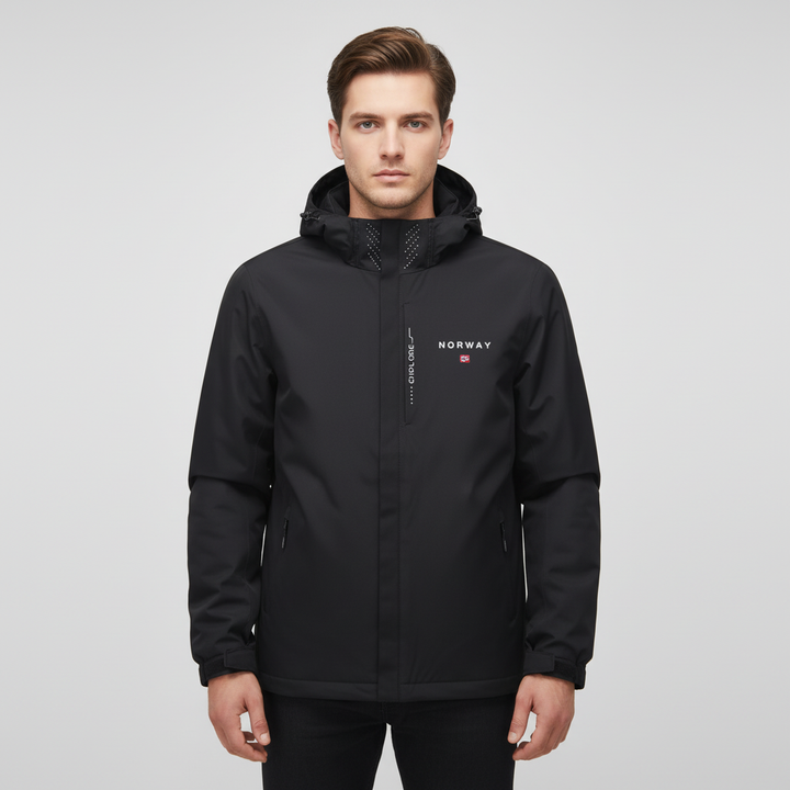 Matteo men's performance lightweight outdoor jacket, front view, sportswear for hiking and trails