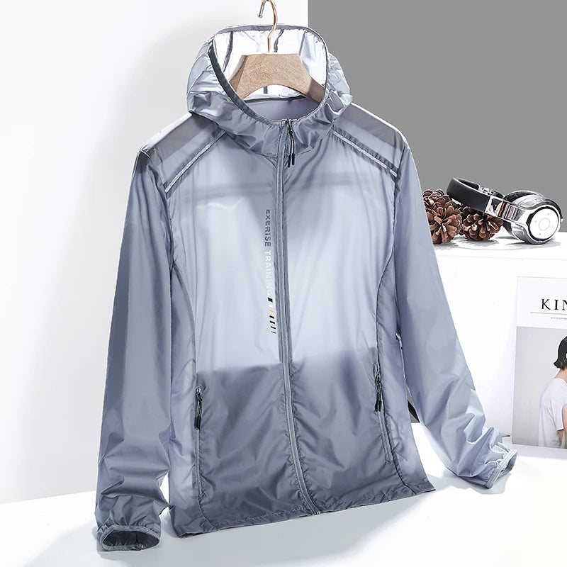 Durable men's lightweight jacket for active outdoor use, designed for comfort and adventure readiness.