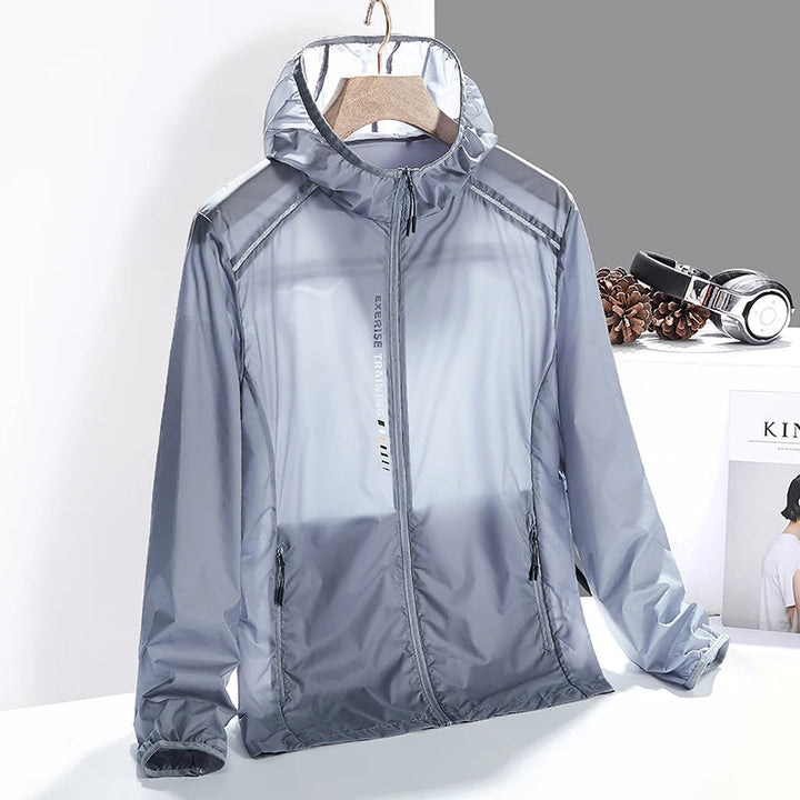 Durable men's lightweight jacket for active outdoor use, designed for comfort and adventure readiness.