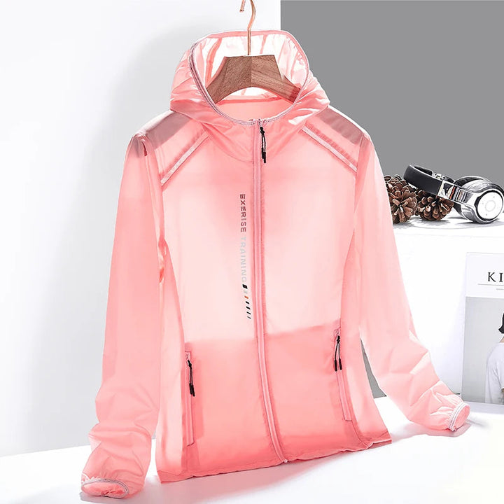 Lightweight men's outdoor apparel: a practical windbreaker jacket for camping, fishing, and daily wear.