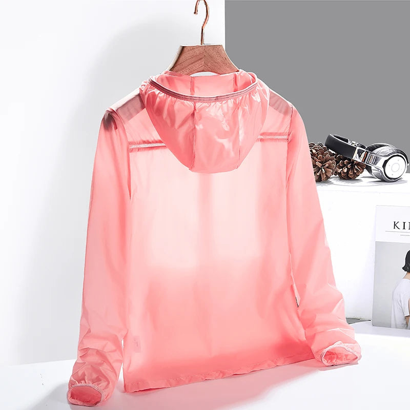 Performance men's windbreaker, perfect activewear for hiking, travel, and various outdoor activities.