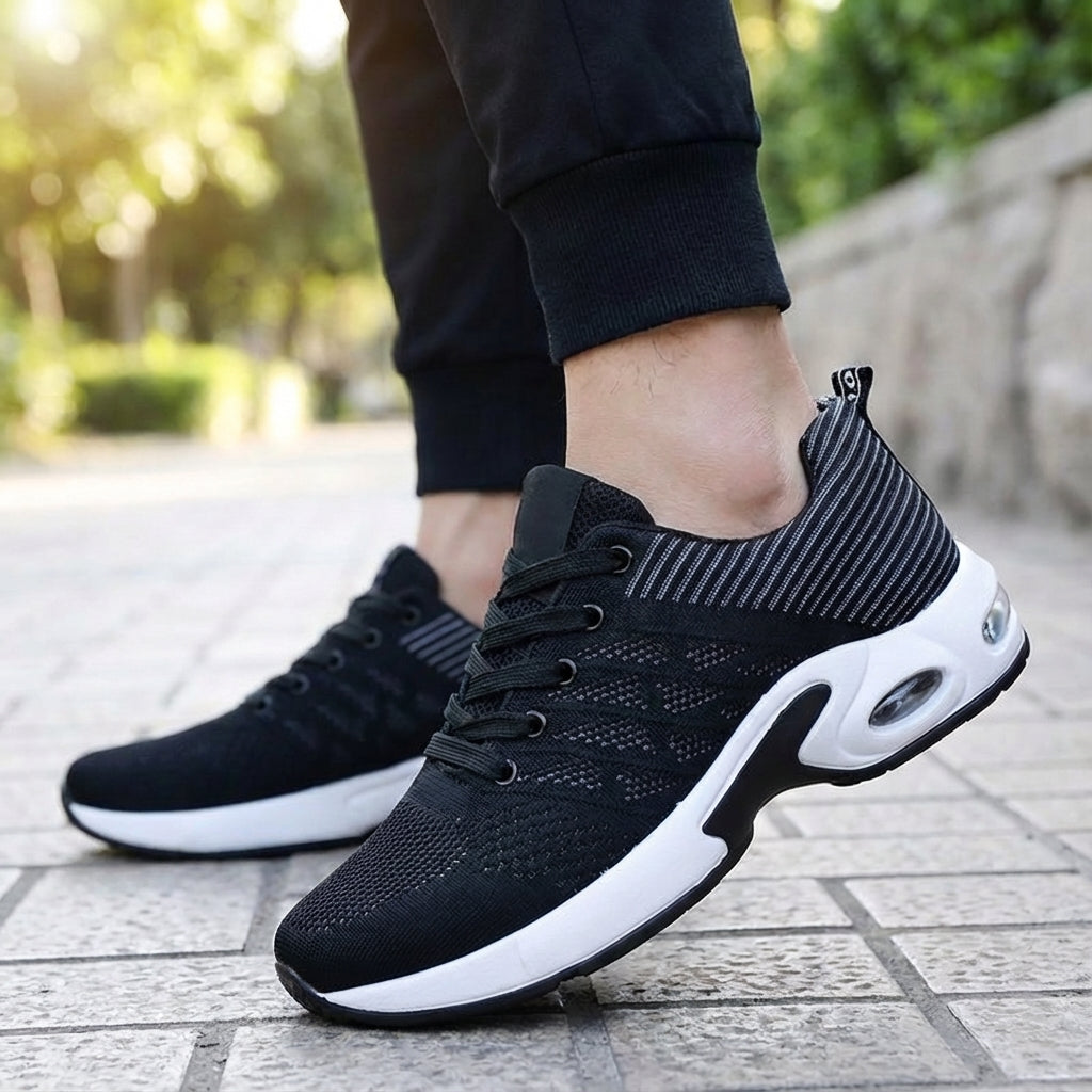 Men's lightweight padded orthopedic walking shoes, high comfort, non-slip soles