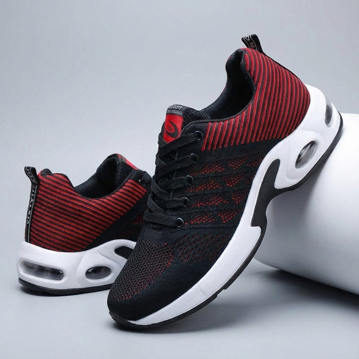 Padded men's walking shoes with non-slip soles, engineered for orthopedic comfort
