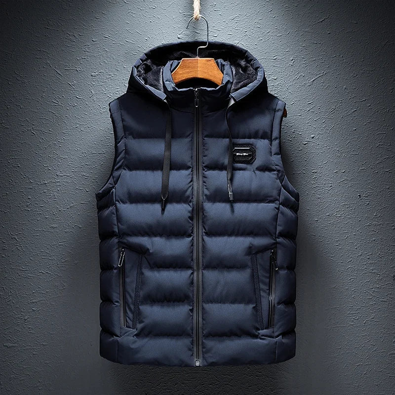 Men's lightweight puffer vest for everyday layering & warmth. Ideal casual outerwear for mild winter.