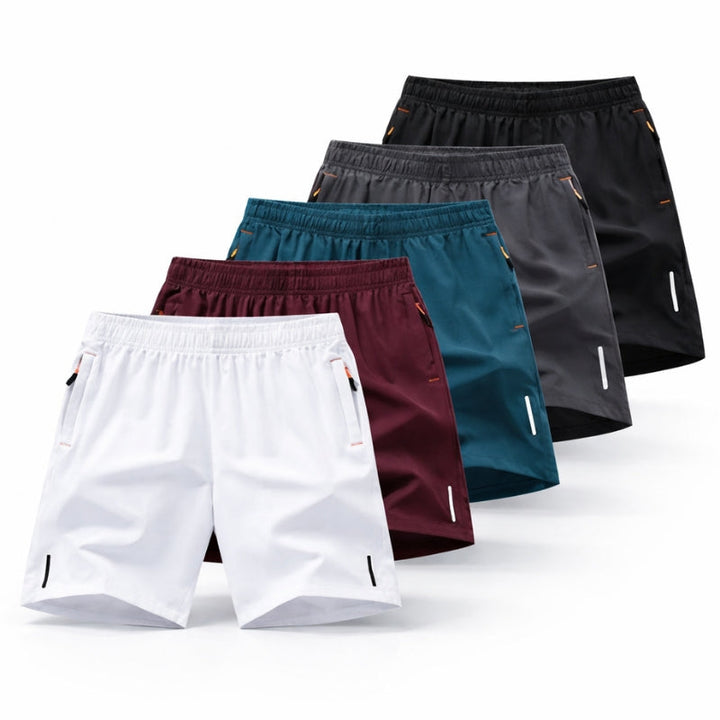 Men's lightweight quick-dry athletic performance shorts, ideal for gym workouts and running.