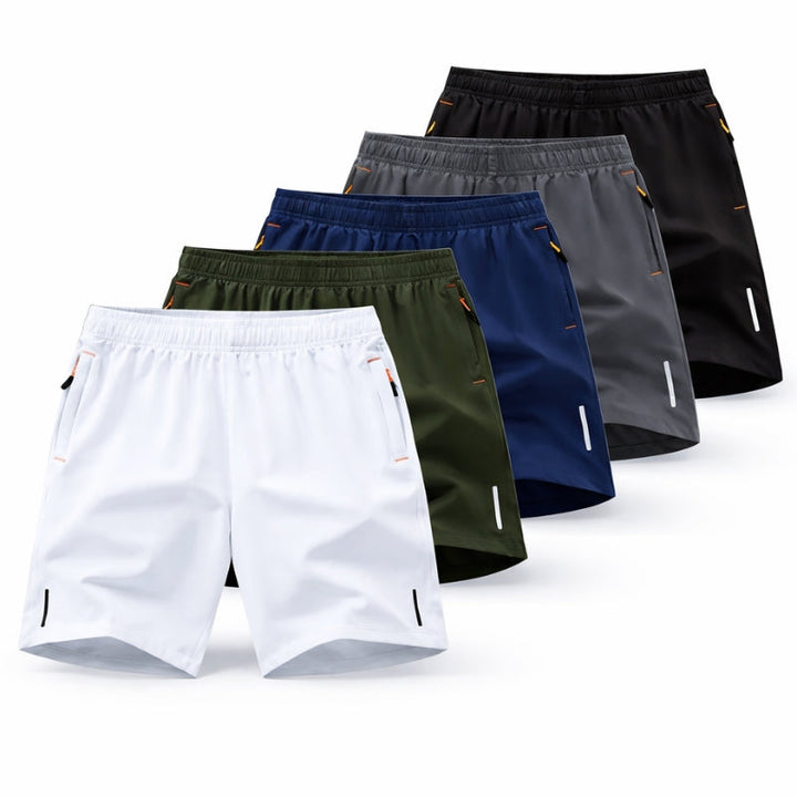 Athletic men's shorts, moisture-wicking and quick-drying, perfect for intense training sessions.