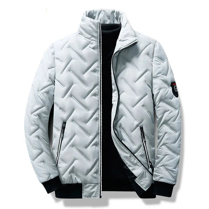 Men's lightweight quilted jacket, ideal for versatile casual wear. Modern design, perfect fall fashion & winter layering.