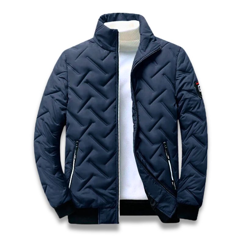 Comfortable men's lightweight quilted jacket. Versatile outerwear for fall fashion, perfect as a winter layer.